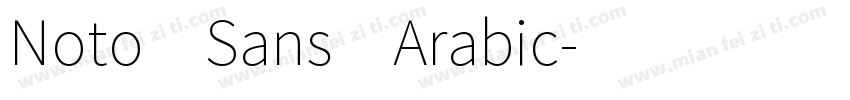 Noto Sans Arabic字体转换